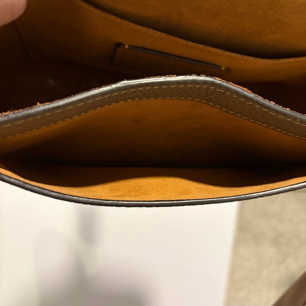 Coach Amelia Saddle Leather Crossbody Bag In Signature Brown - Picture 4 of 5